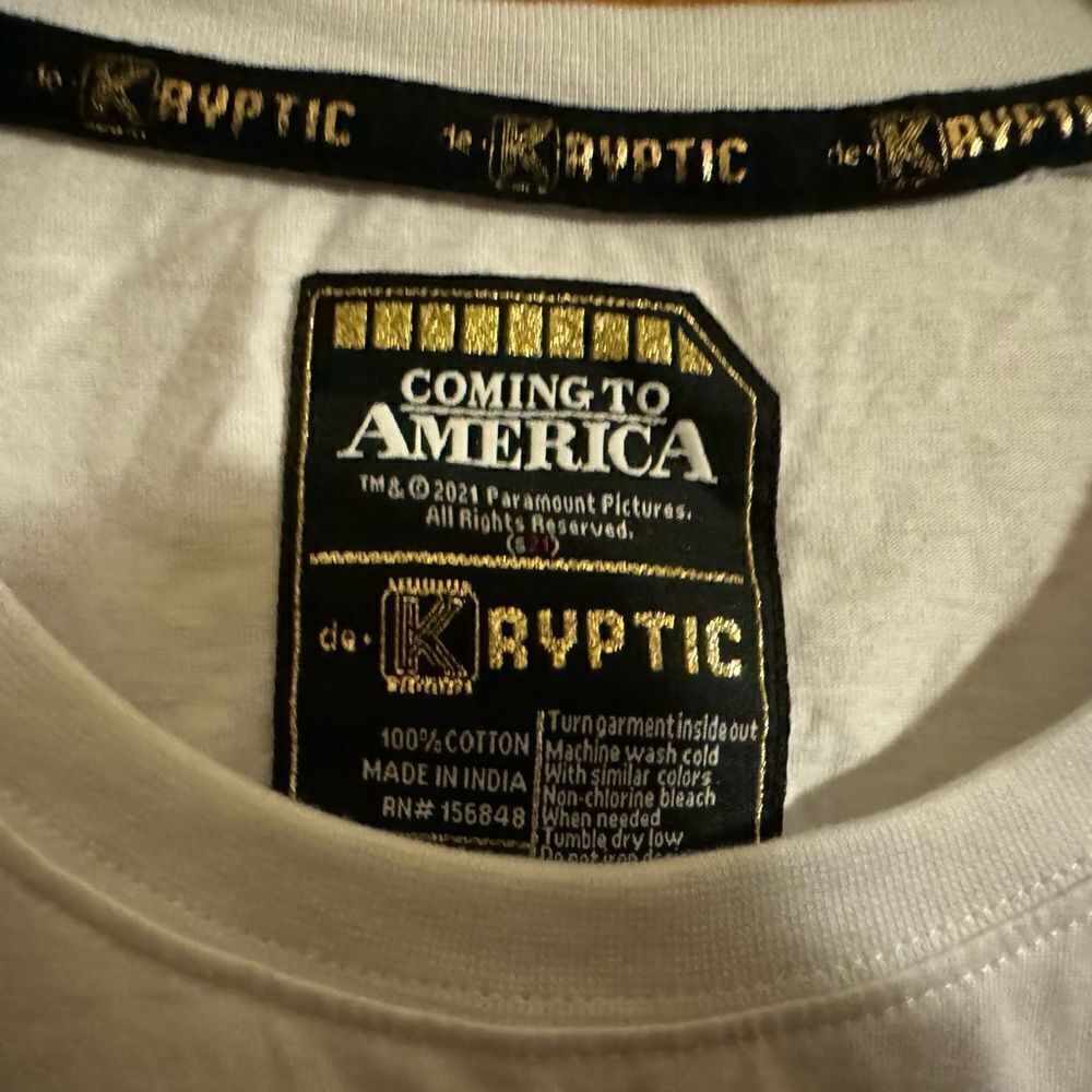 Coming To‎ America Shirt Mens XXL Black Short Sleeve Crew Neck New - Picture 3 of 4